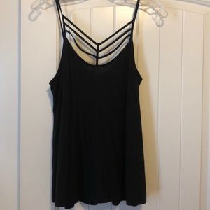 Black designed tank top